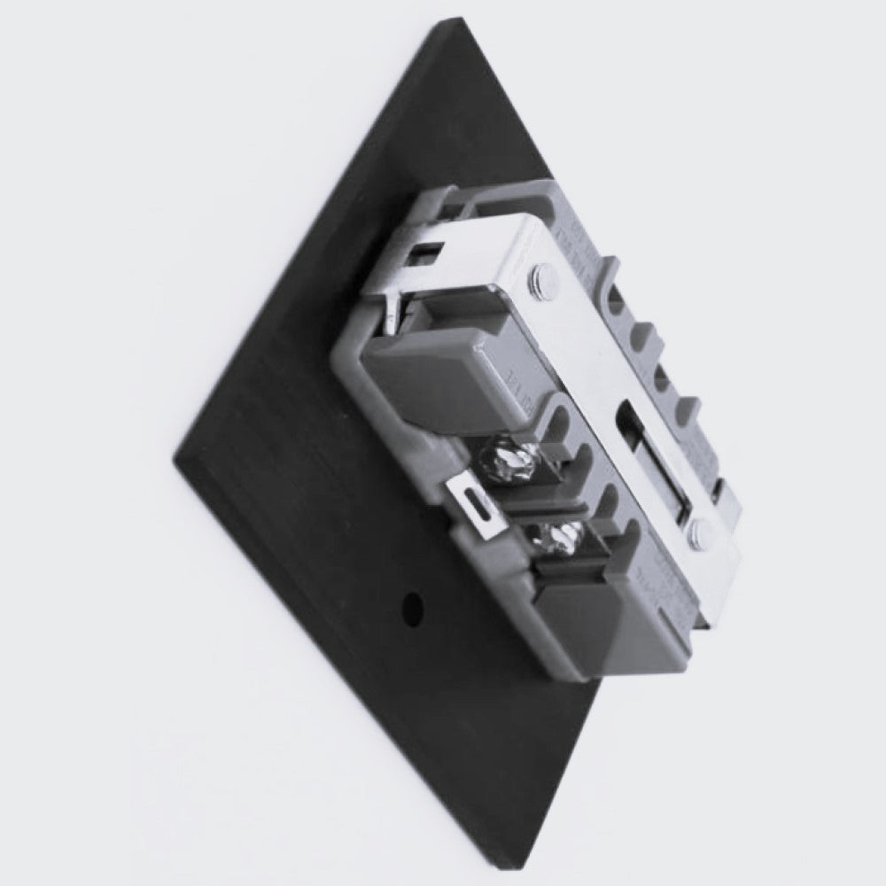 CONTACTO DUPLEX FALLA A TIERRA (GFCI) C/ PLACA ZENIT PLATA MECANISMO ANTRASITA