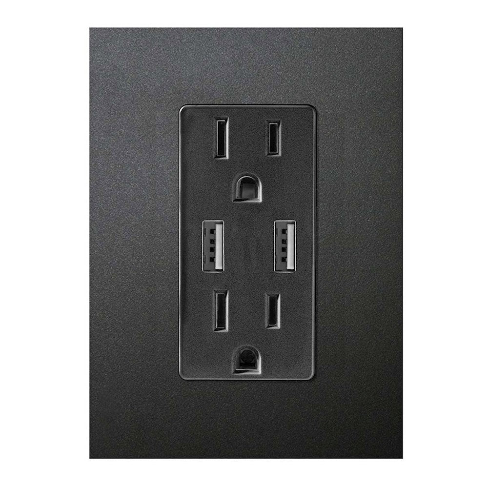 CONTACTO DUPLEX 2P+T 15A USBA 2.4A+ USBC 3A PLACA AN ZENIT