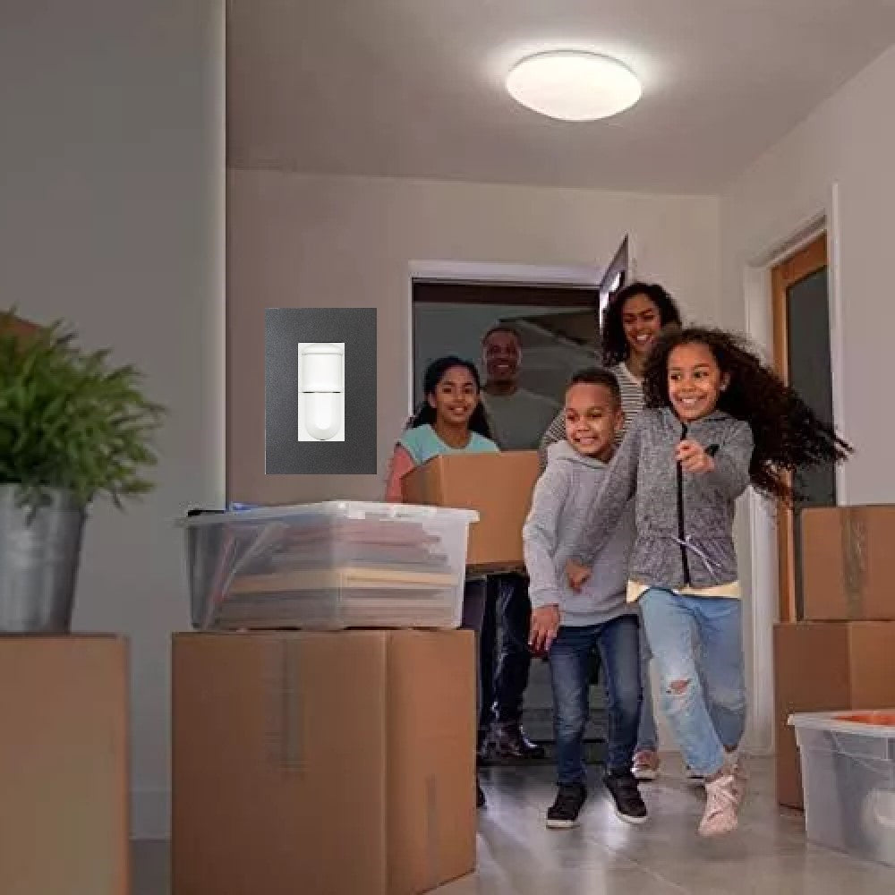 DETECTOR DE PRESENCIA 180 1,000W C/ PLACA ZENIT ANTRACITA N2341-AN