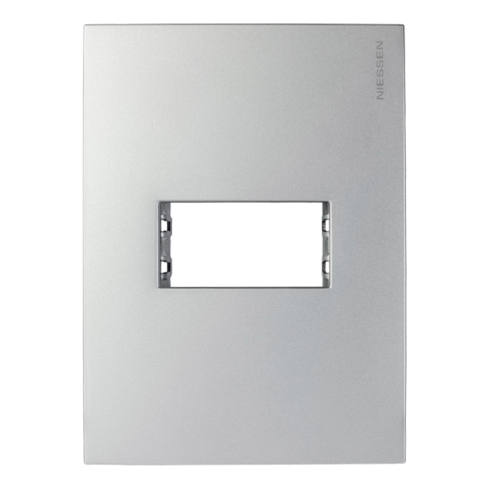 PLACA 1 MOD. BASICA PLATA N2471.1-PL ZENIT NIESSEN
