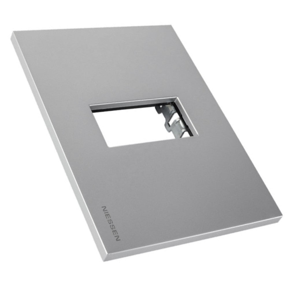 PLACA 1 MOD. BASICA PLATA N2471.1-PL ZENIT NIESSEN