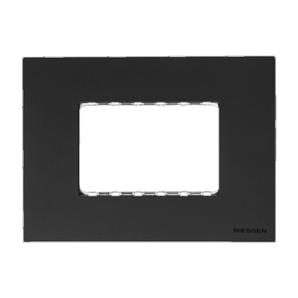 PLACA 3 MOD. NEGRO TOUCH N2473-NT ZENIT NIESSEN