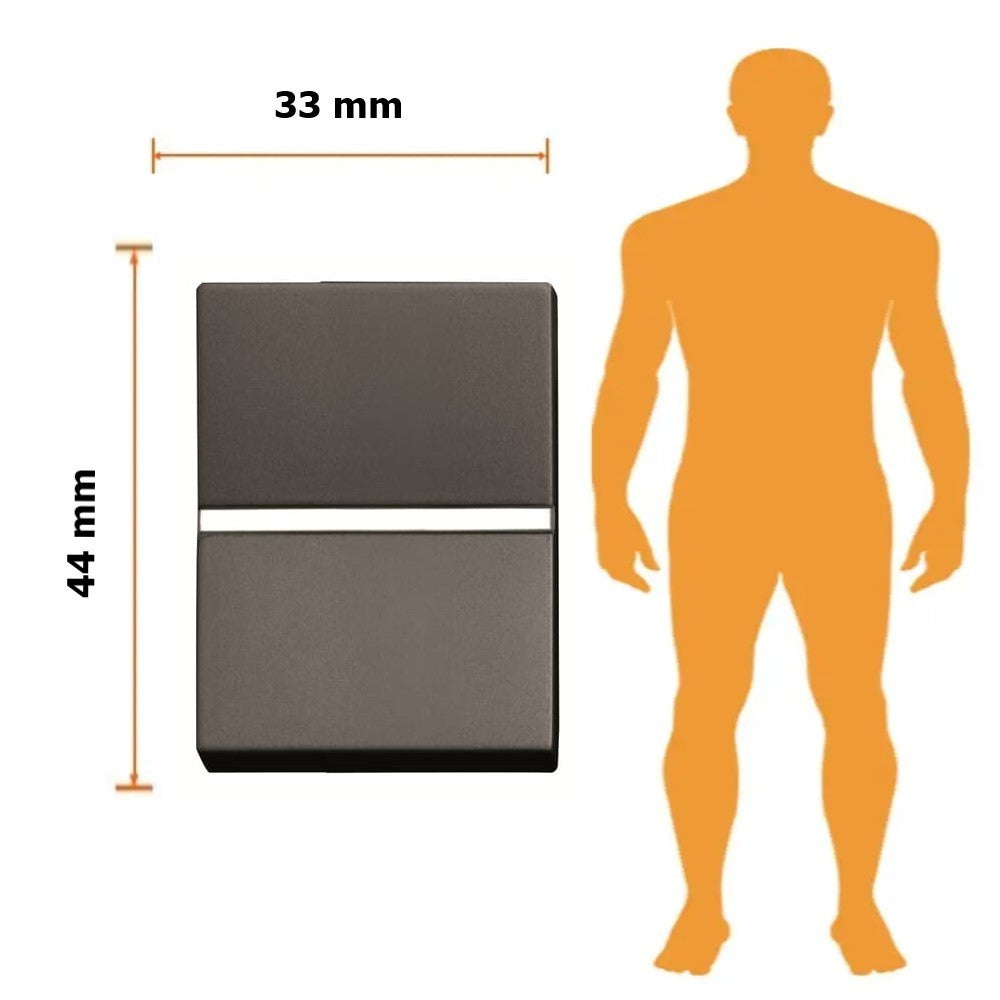 APAGADOR 4 VÍAS ESTEVEZ ZENIT 1.5 MÓDULOS ANTRACITA