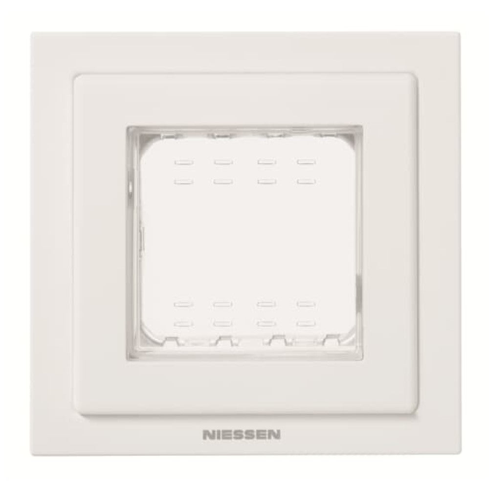 PLACA 2 MODULOS IP55 ZENIT BLANCO