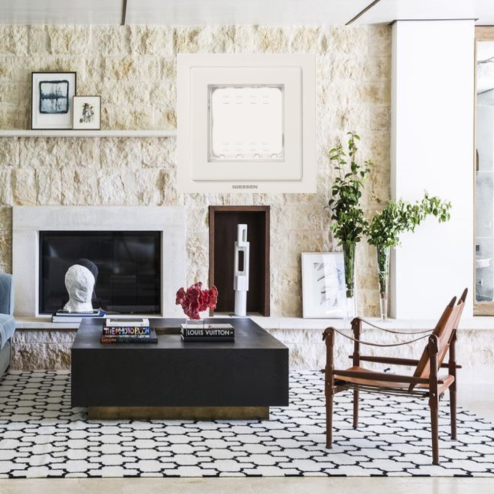 PLACA 2 MODULOS IP55 ZENIT BLANCO