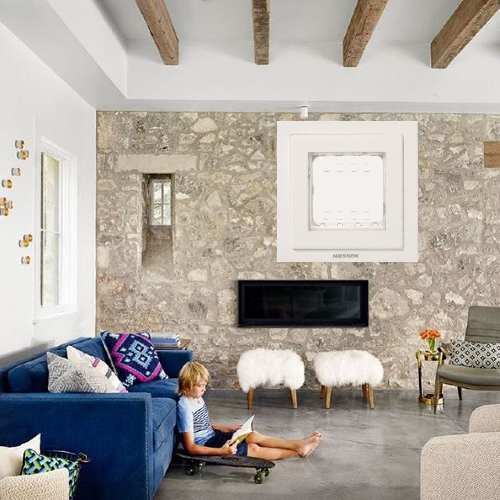 PLACA 2 MODULOS IP55 ZENIT BLANCO