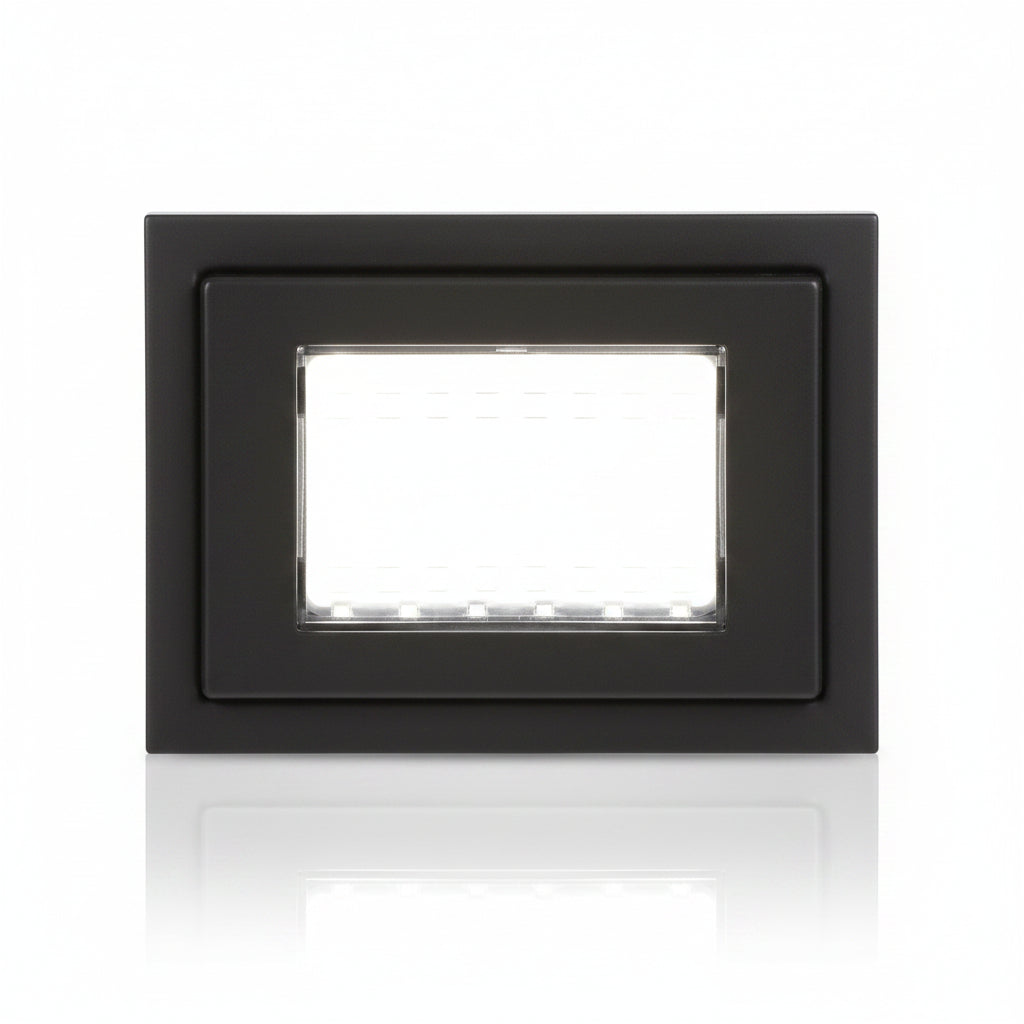 PLACA ESTEVEZ ZENIT PARA INTEMPERIE 3 MÓDULOS ANTRACITA IP55