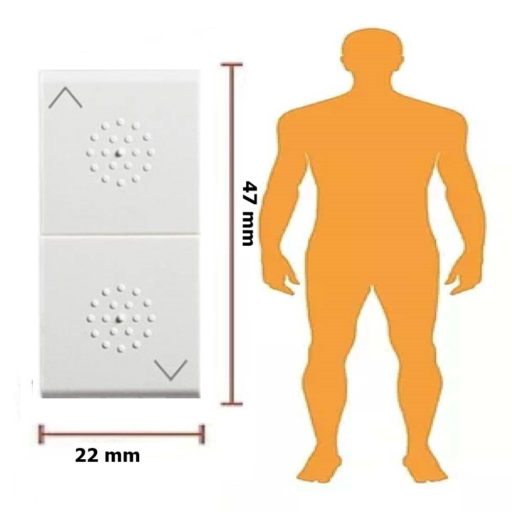 CONMUTADOR C/DOBLE TECLA 1 MOD. 16A/127-220V. N4027