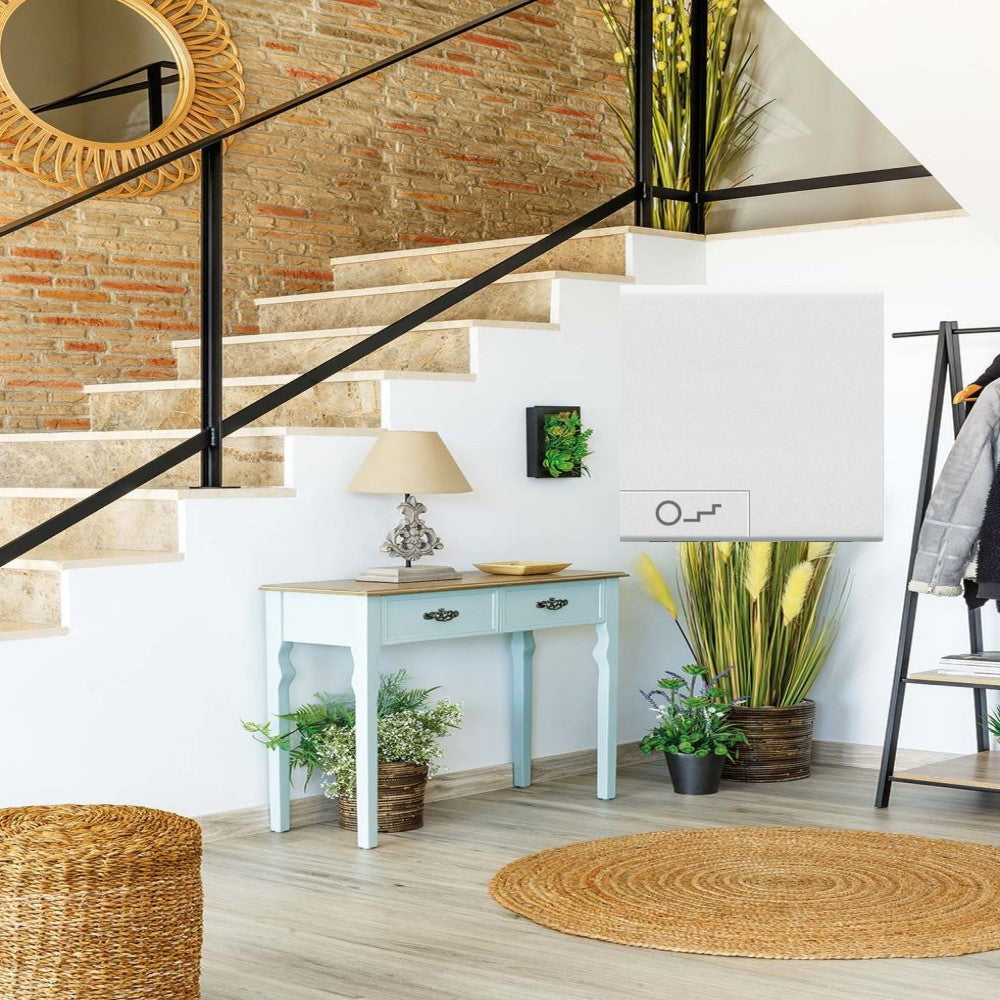 CUBRETECLA SIMBOLO LUZ ESCALERA 2 MOD. N4915M2BN LIVING Y LIGHT