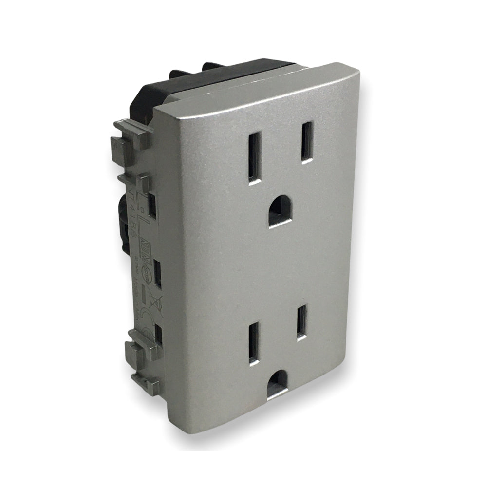 TOMACORRIENTE DUPLEX 2P+T 3 MOD. 15A/127-277V. NT4188
