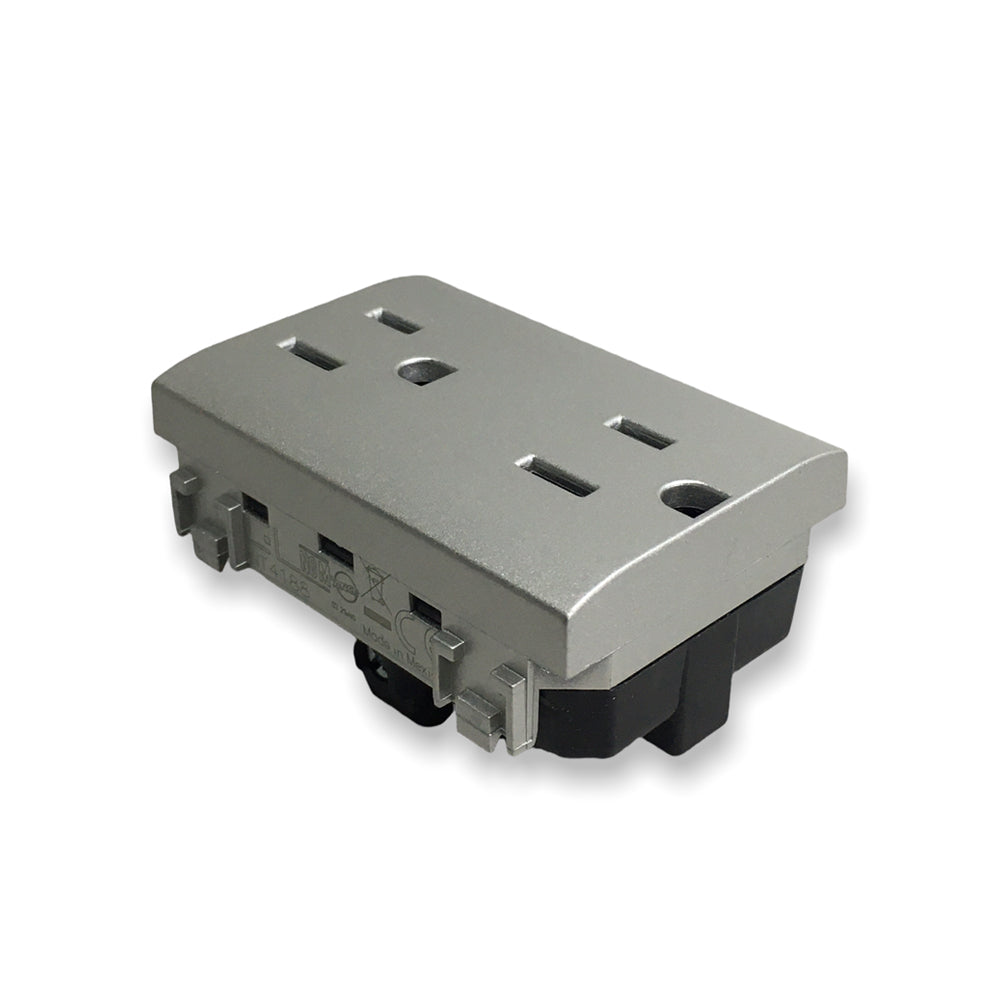 TOMACORRIENTE DUPLEX 2P+T 3 MOD. 15A/127-277V. NT4188