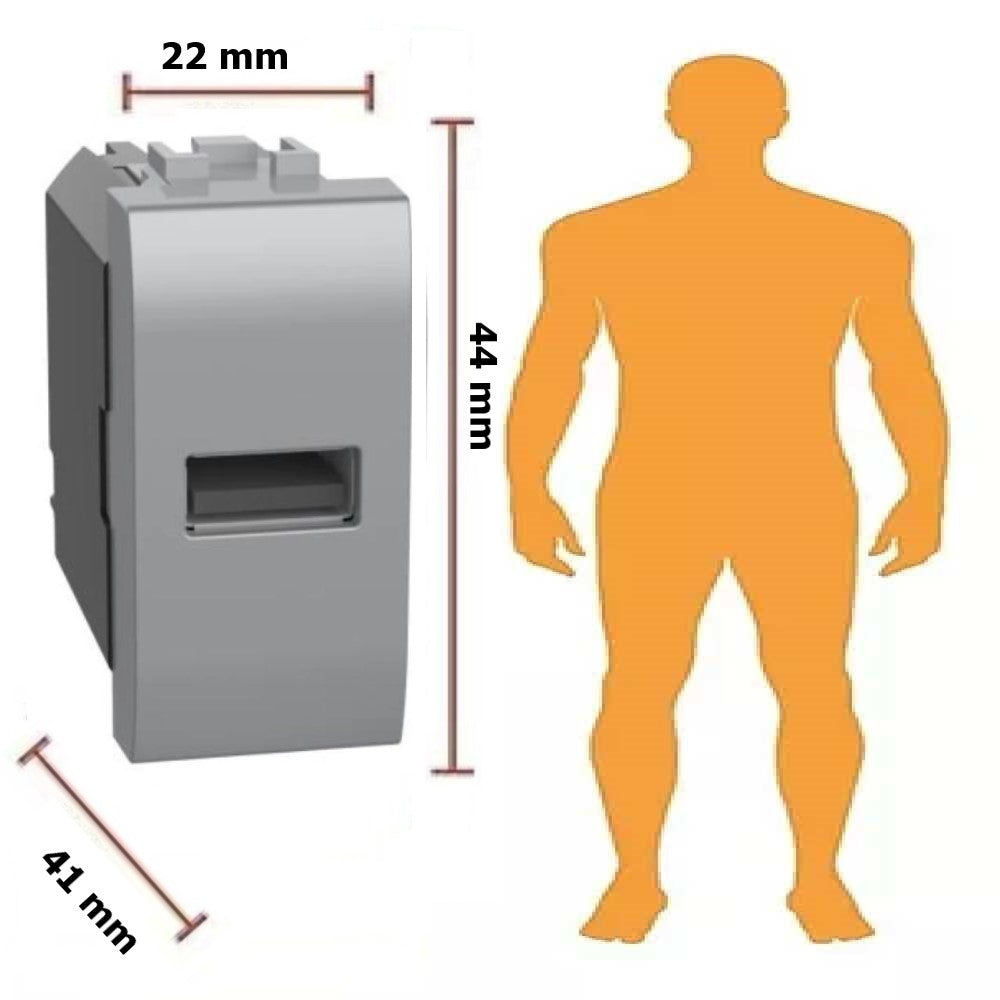 CARGADOR USB 1 MODULO TIPO A 5VDC HASTA 1500MA TECH LIVINGLIGHT