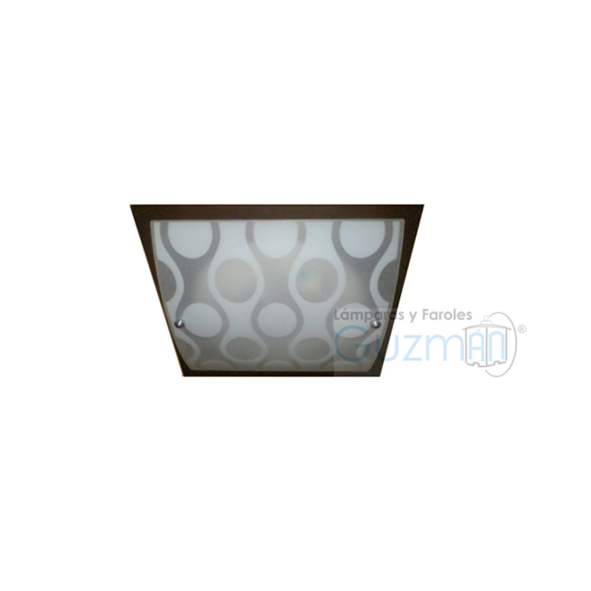 PLAFON CADENA BLANCA 2 LUCES SIN FOCO MCA GUZMAN