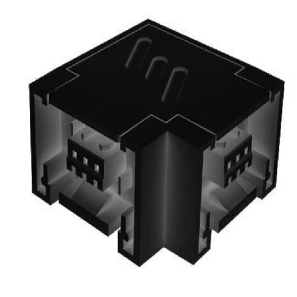 CONECTOR ESCUADRA 90 BL FLAT NEGRO MCA ELECTROMAG