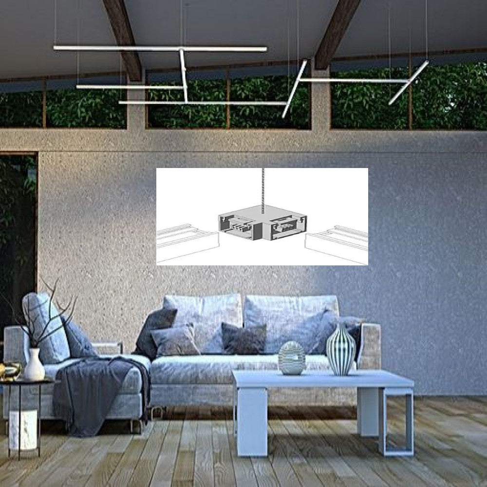 CONECTOR ESCUADRA 90 BL FLAT NEGRO MCA ELECTROMAG