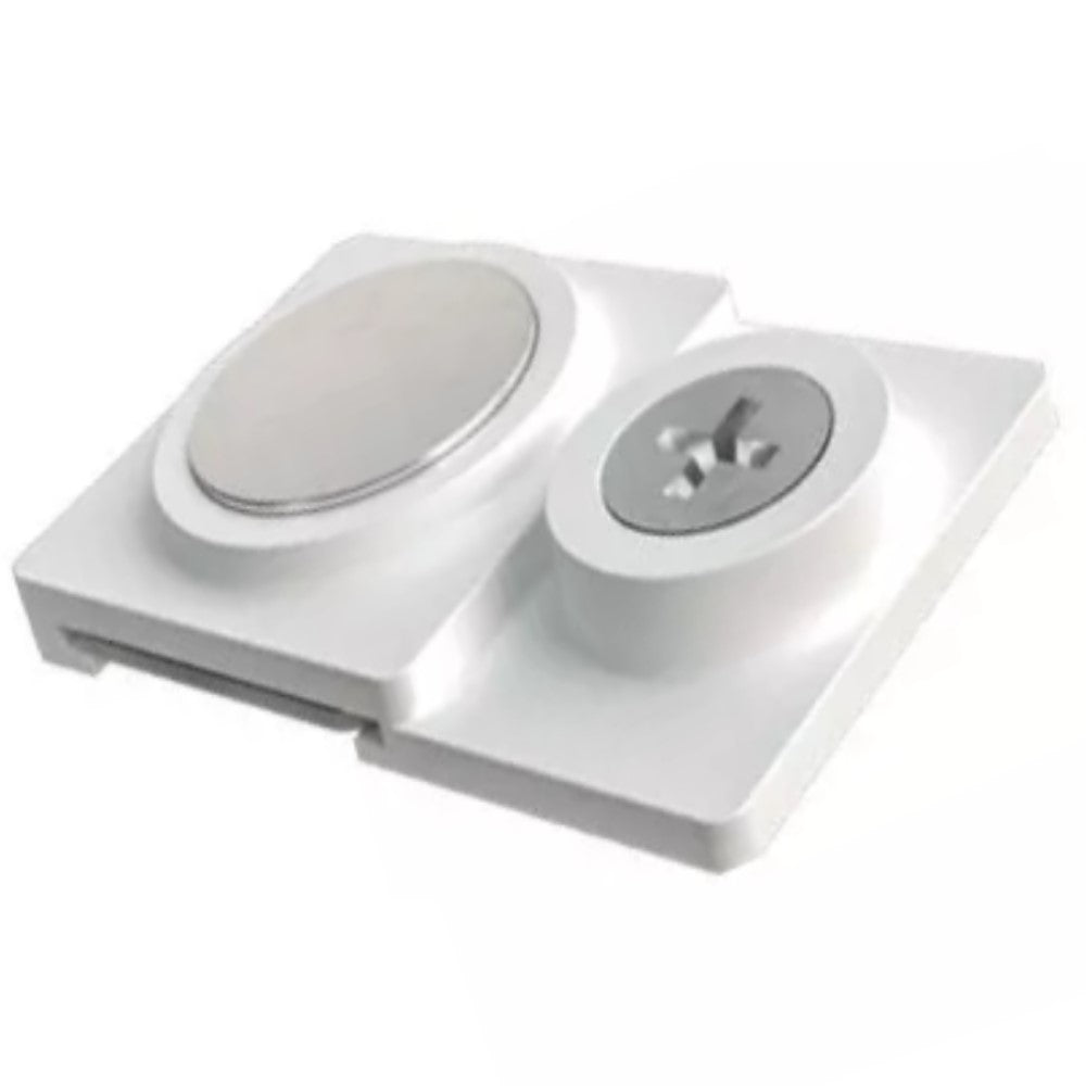 BASE FIJA CON IMAN BL FLAT COLOR BLANCO P3736-000 MCA ELECTROMAG