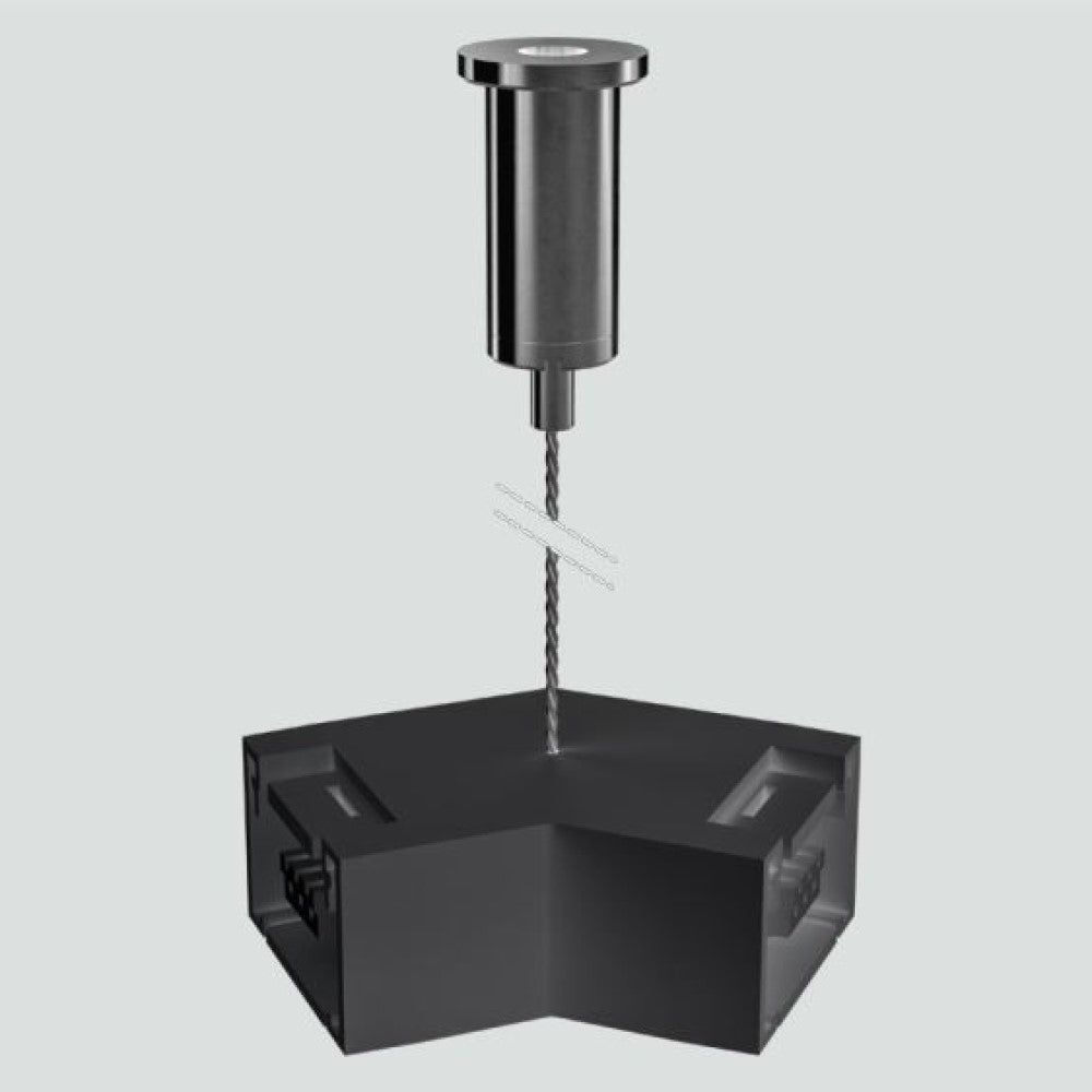 CONECTOR 135 BL FLAT COLOR NEGRO MCA ELECTROMAG