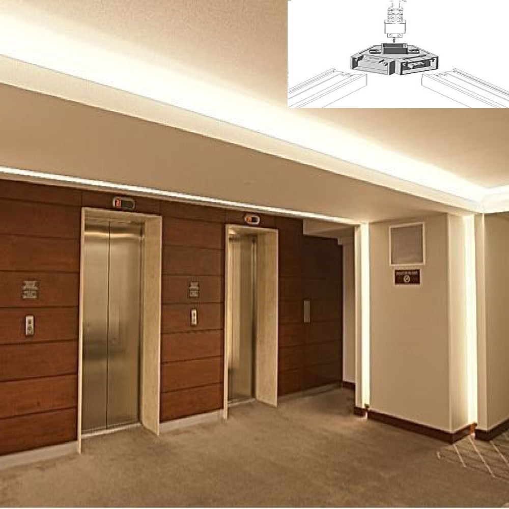 CONECTOR 60 ALUMINIO VERTICAL TERM CIEGA BL FLAT MCA ELECTROMAG