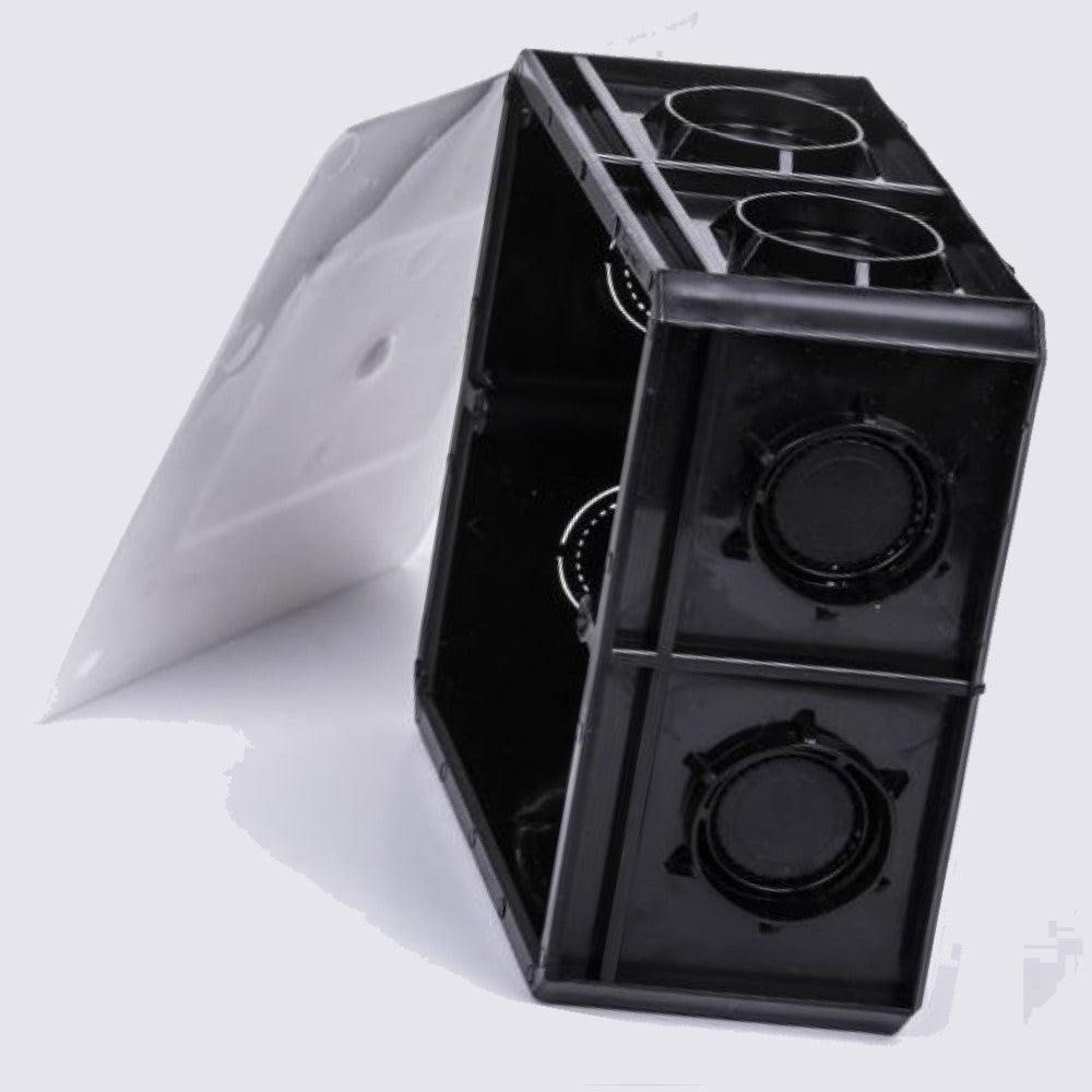 CAJA CUADRADA 3/4" CON TAPA POLIFLEX KP-CATA3460