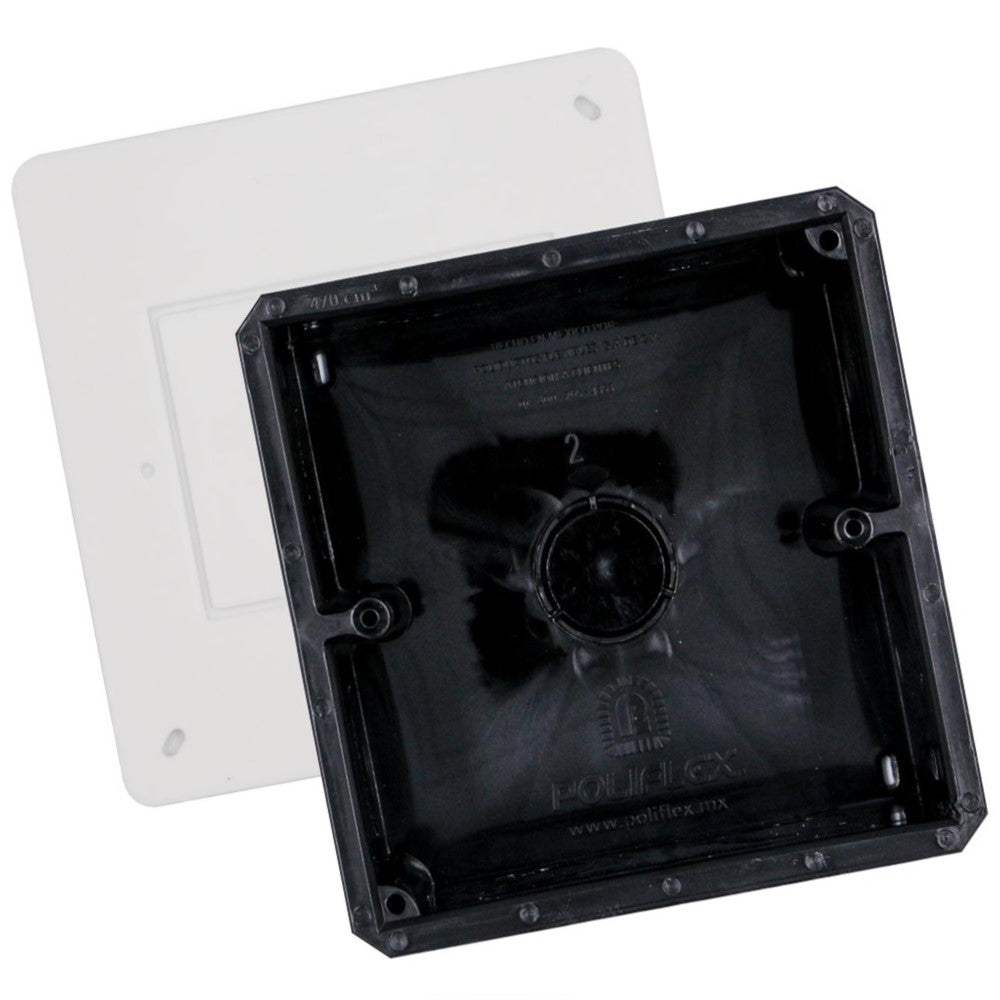 CAJA CUADRADA 3/4" CON TAPA POLIFLEX KP-CATA3460