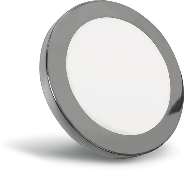 PANEL DE LED REDONDO CON MONTAJE MULTIPLE ACABADO EN CROMO 20W MULTIVOLTAJE SELECTOR DE TONALIDADES MEGAMEX ***T.E. FINALES DE DICIEMBRE*** ***HAE2025***