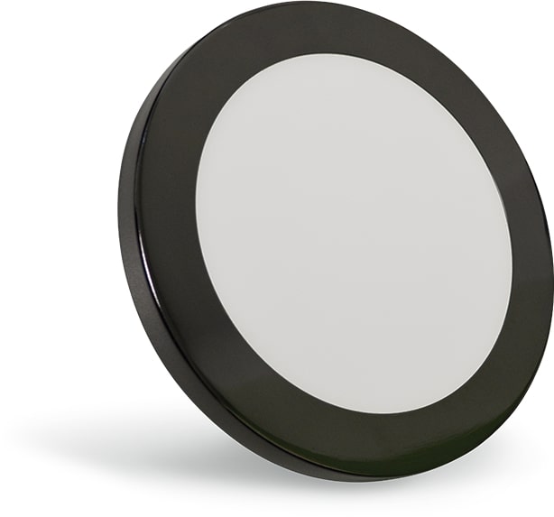 PANEL DE LED REDONDO CON MONTAJE MULTIPLE ACABADO EN GRANITIO 20W MULTIVOLTAJE SELECTOR DE TONALIDADES MEGAMEX ***HAE2025***