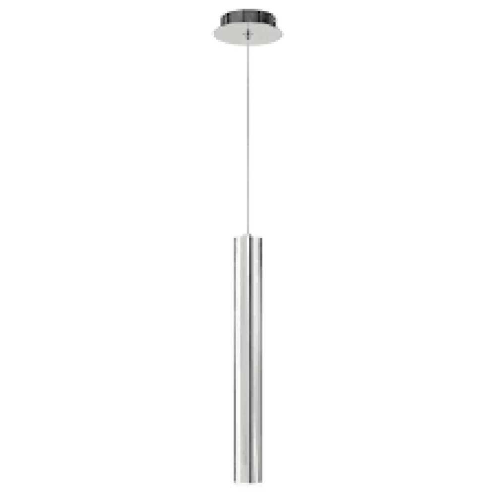 LUM COLGANTE CILINDRO 1 LUZ MINHA PENDANT D60XH600MM 1XGU10 (NO INCLUIDO) CROMO QUOR