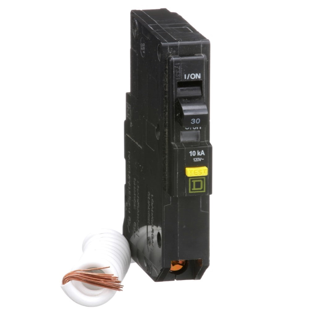 INTERRUPTOR TERMOMAGNETICO QO130GFI 1X30A ENCHUFABLE 10KA 120V 6MA GFI PGTAIL SCHNEIDER ELECTRIC *** OFRECER BTP1C30R6 ***