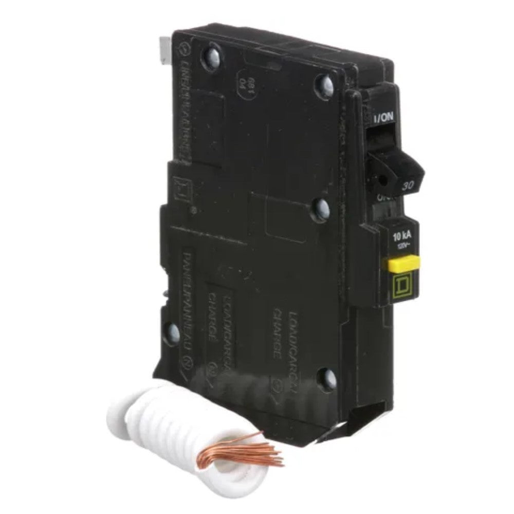 INTERRUPTOR TERMOMAGNETICO QO130GFI 1X30A ENCHUFABLE 10KA 120V 6MA GFI PGTAIL SCHNEIDER ELECTRIC *** OFRECER BTP1C30R6 ***