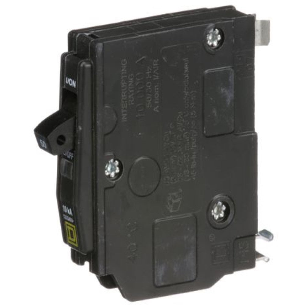 INTERRUPTOR TERMOMAGNETICO QO150 1X50A ENCHUFABLE 10KA 120/240V SCHNEIDER ELECTRIC *** OFRECER BTN1/50 O MX:D150EE ***