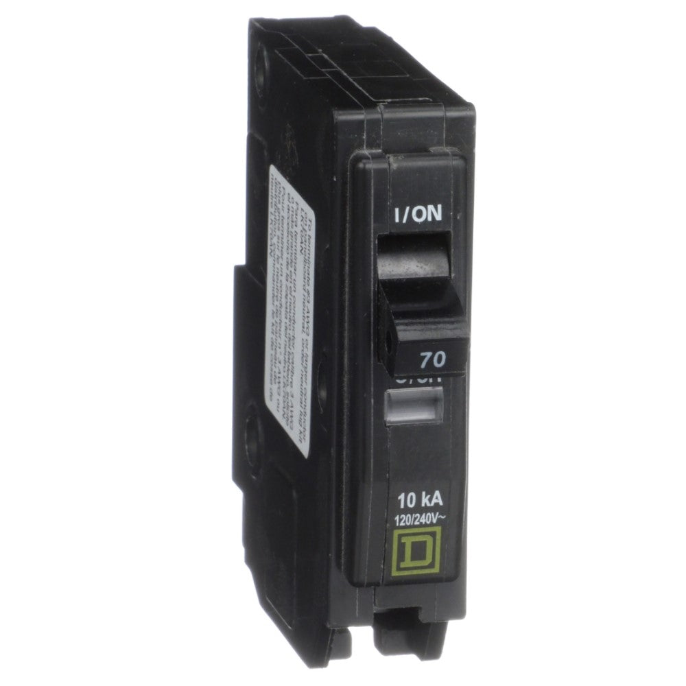 INTERRUPTOR TERMOMAGNETICO QO170 1X70A ENCHUFABLE 10KA 120V SCHNEIDER ELECTRIC