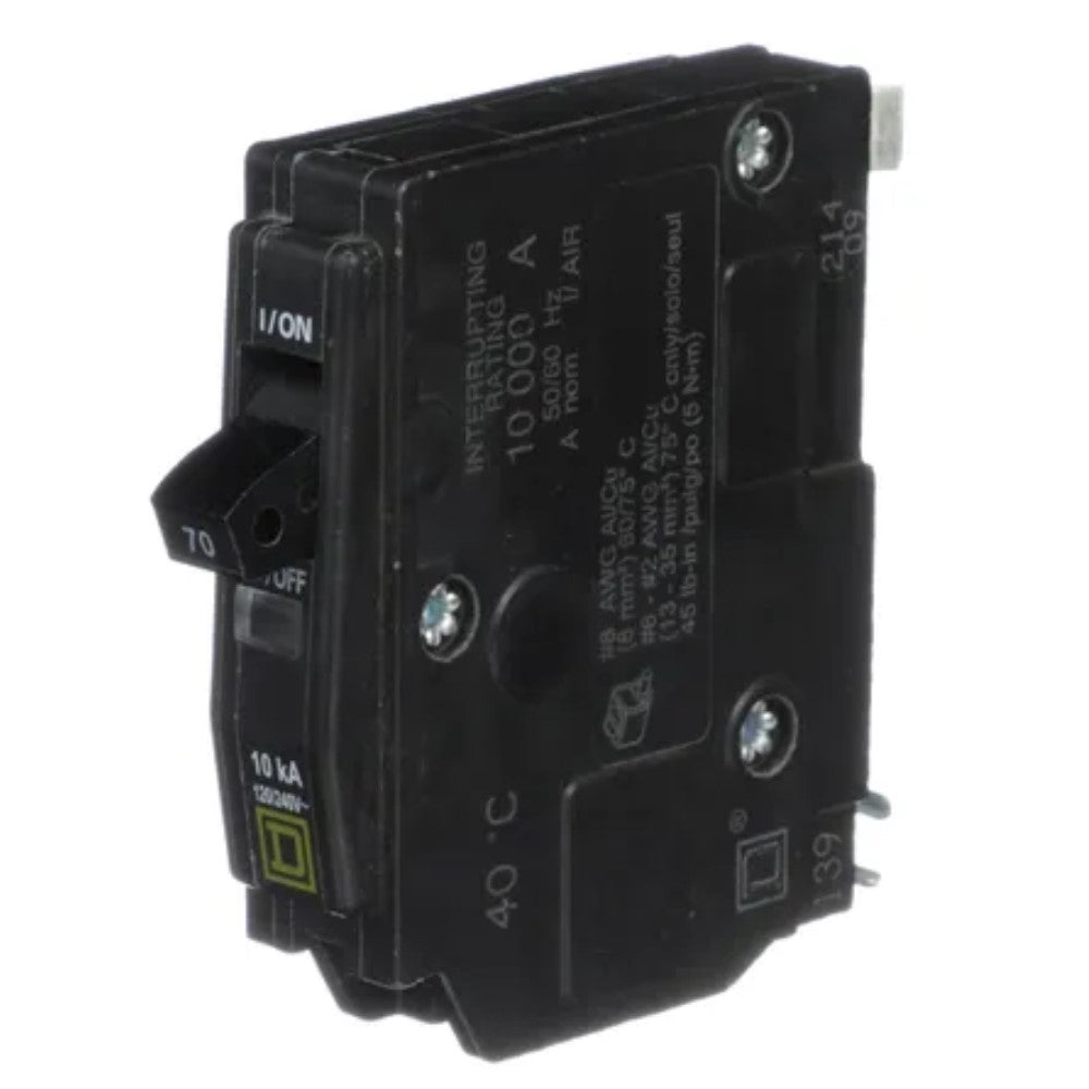 INTERRUPTOR TERMOMAGNETICO QO170 1X70A ENCHUFABLE 10KA 120V SCHNEIDER ELECTRIC