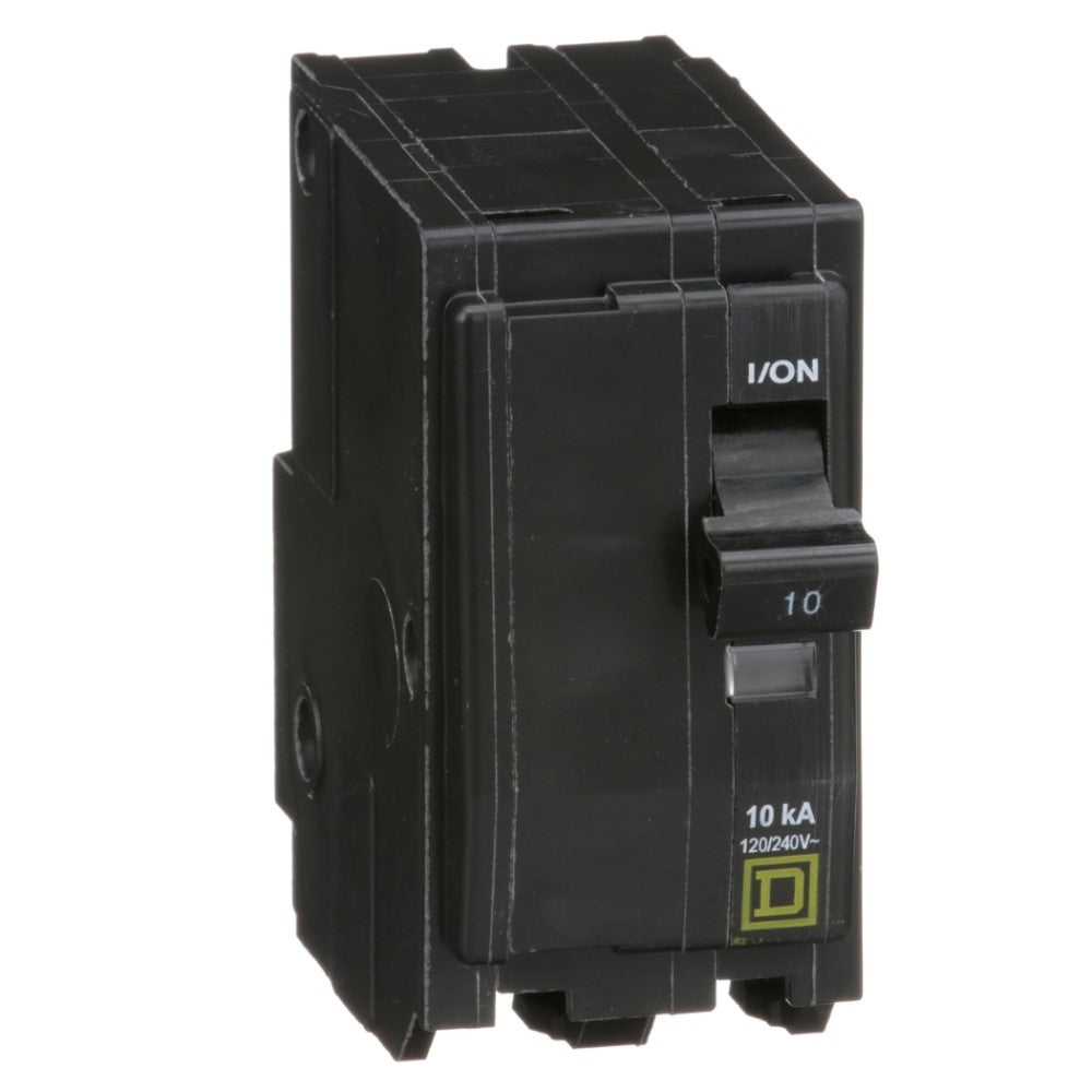 INTERRUPTOR TERMOMAGNETICO QO210 2X10A ENCHUFABLE 10KA 120-240V SCHNEIDER ELECTRIC *** OFRECER BTN2/10 ***