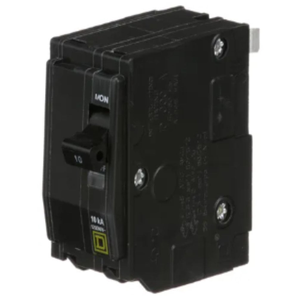 INTERRUPTOR TERMOMAGNETICO QO210 2X10A ENCHUFABLE 10KA 120-240V SCHNEIDER ELECTRIC *** OFRECER BTN2/10 ***