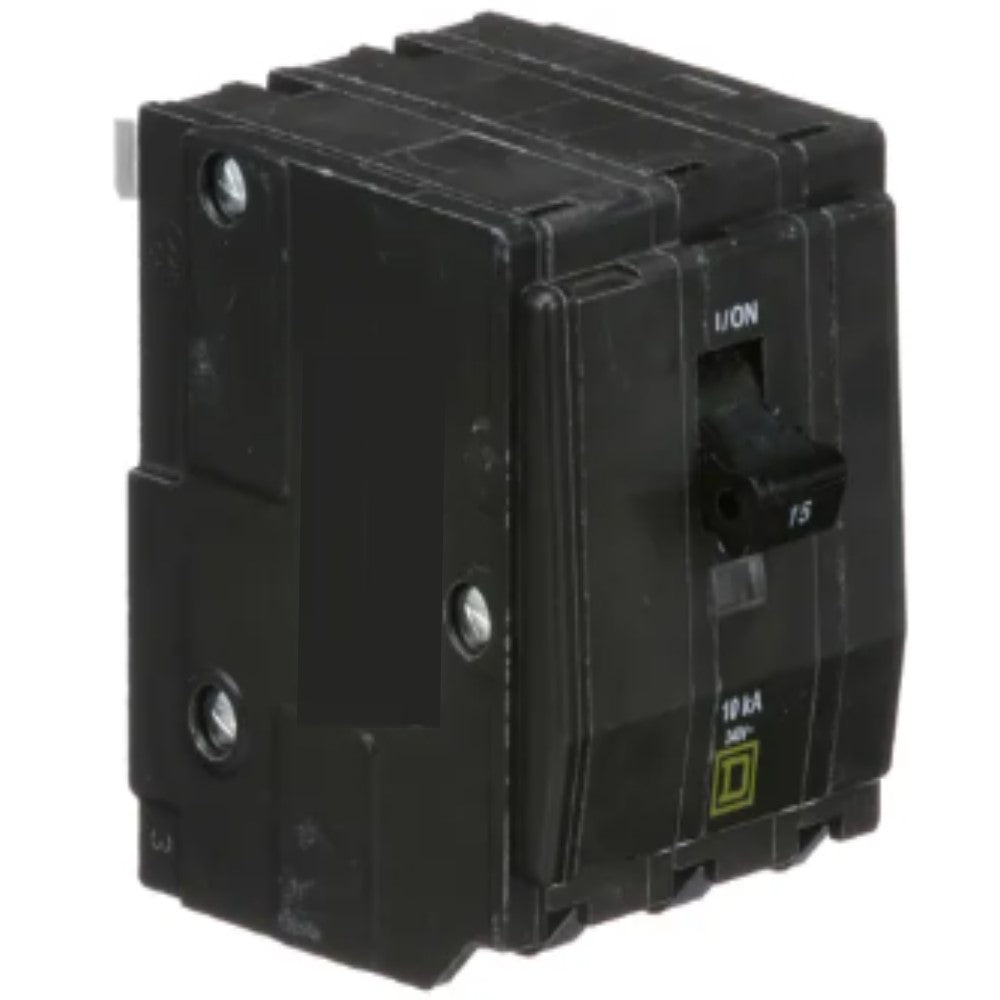 INTERRUPTOR TERMOMAGNETICO QO315 3X15A ENCHUFABLE 10KA 120-240V SCHNEIDER ELECTRIC *** OFRECER BTN3/15 ***