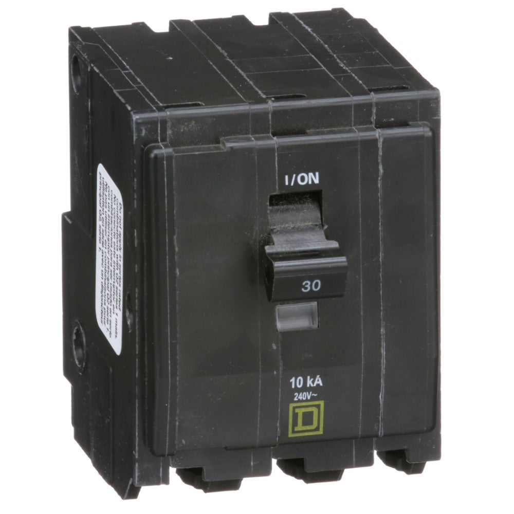 INTERRUPTOR TERMOMAGNETICO QO330 3X30A ENCHUFABLE 10KA 120-240V SCHNEIDER ELECTRIC *** OFRECER BTN3/30 ***