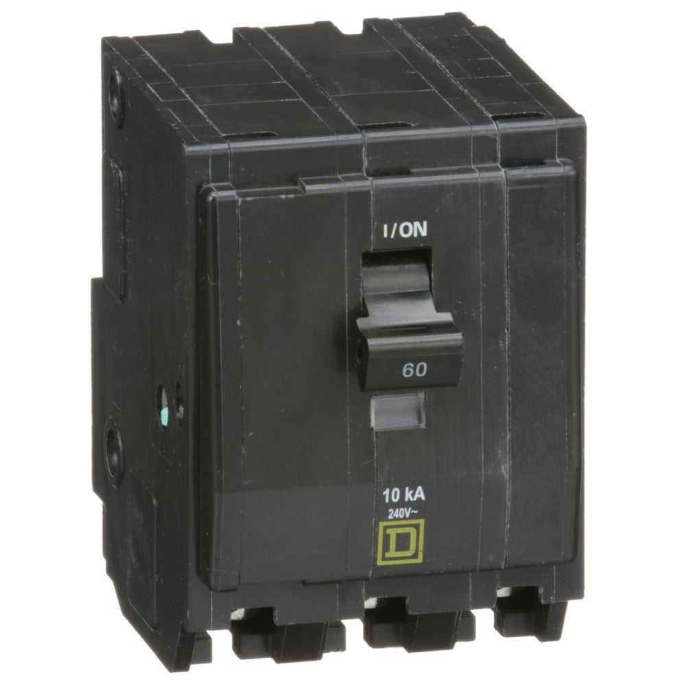 INTERRUPTOR TERMOMAGNETICO QO360 3X60A ENCHUFABLE 10KA 240V SCHNEIDER ELECTRIC *** OFRECER BTN3/60 ***