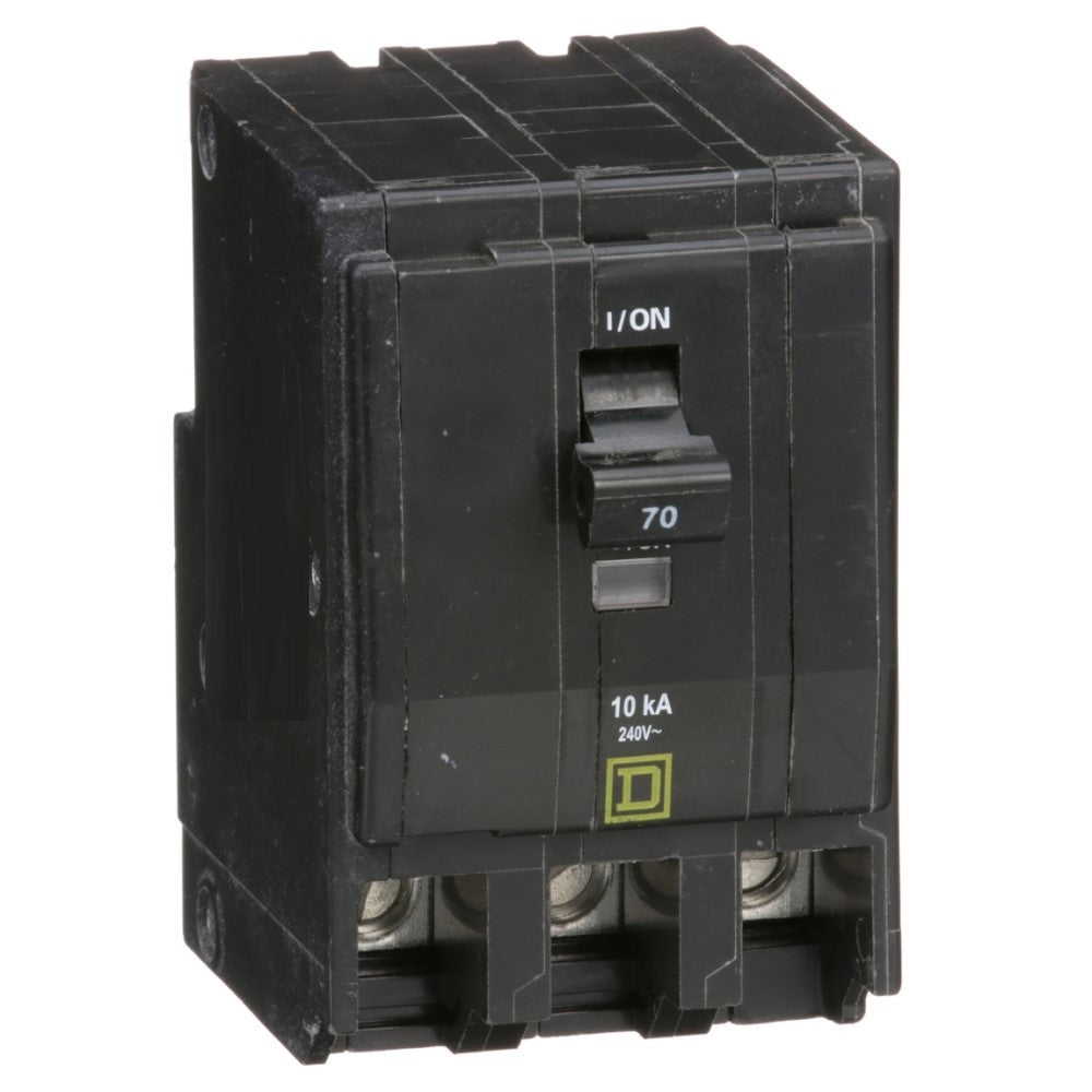 INTERRUPTOR TERMOMAGNETICO QO370 3X70A ENCHUFABLE 10KA 240V SCHNEIDER ELECTRIC *** OFRECER BTN3/70 ***