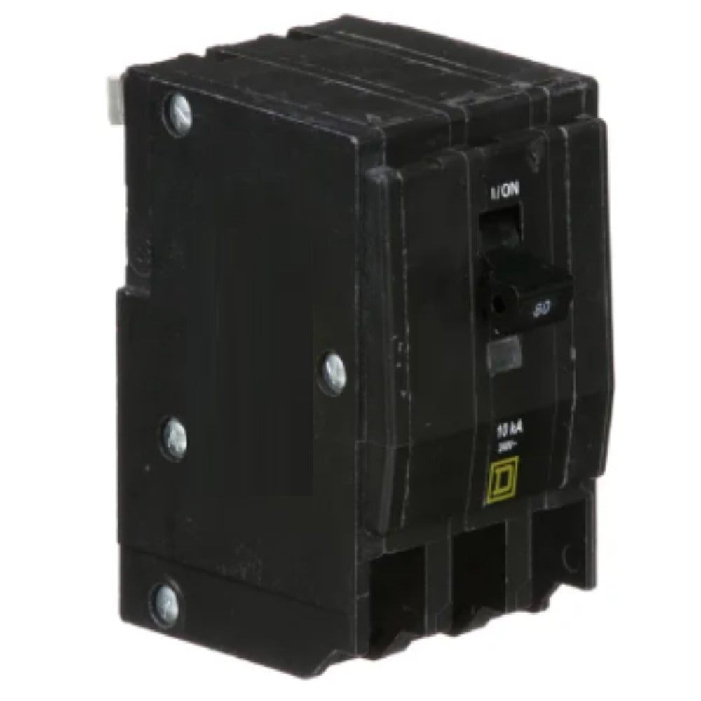 INTERRUPTOR TERMOMAGNETICO QO380 3X80A ENCHUFABLE 10KA 240V SCHNEIDER ELECTRIC