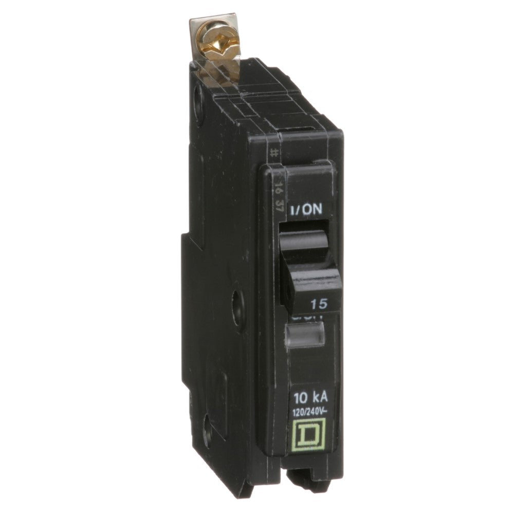 INTERRUPTOR TERMOMAGNETICO QOB115 1X15A ATORNILLABLE 10KA 120-240V SCHNEIDER ELECTRIC *** OFRECER BTN1/15B ***