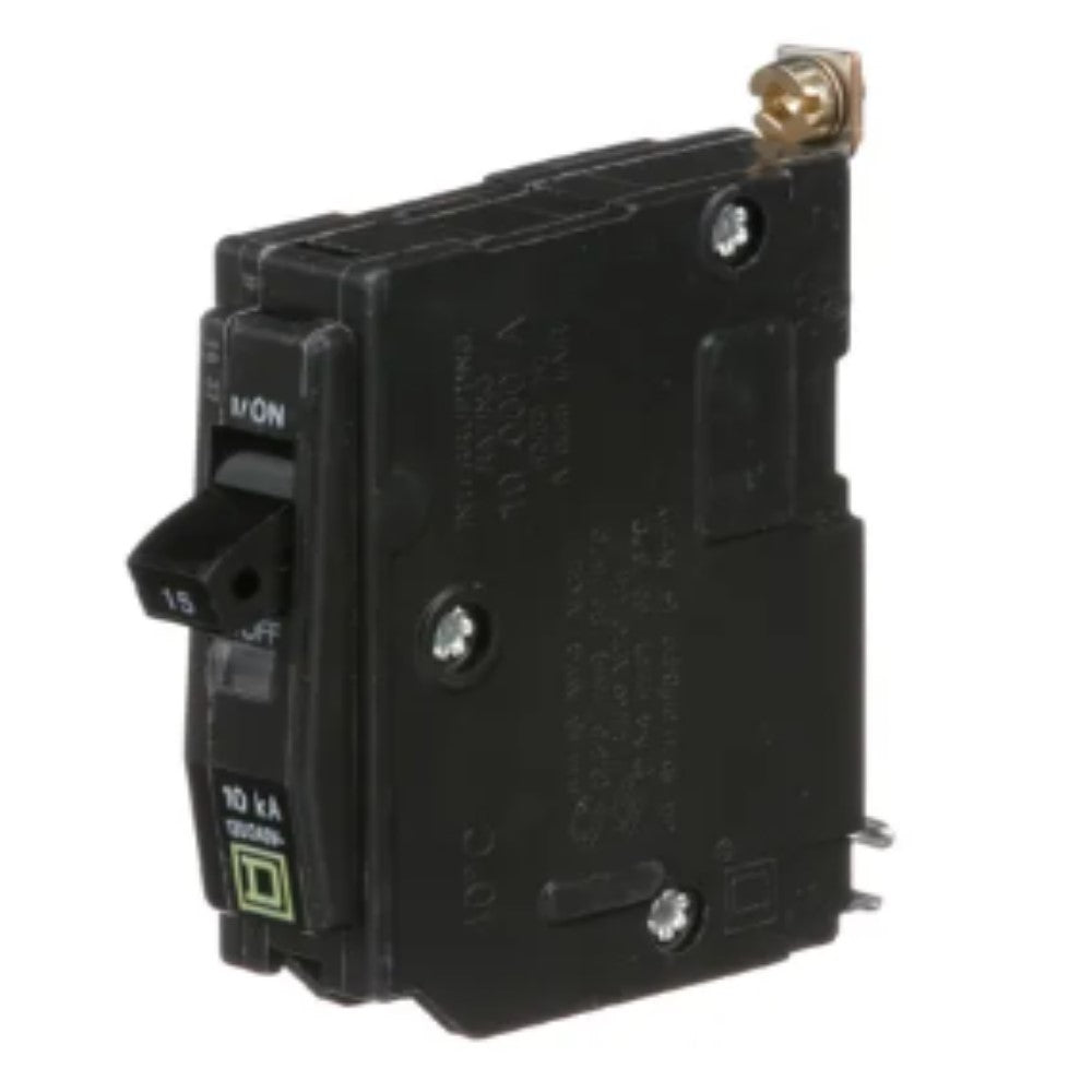 INTERRUPTOR TERMOMAGNETICO QOB115 1X15A ATORNILLABLE 10KA 120-240V SCHNEIDER ELECTRIC *** OFRECER BTN1/15B ***