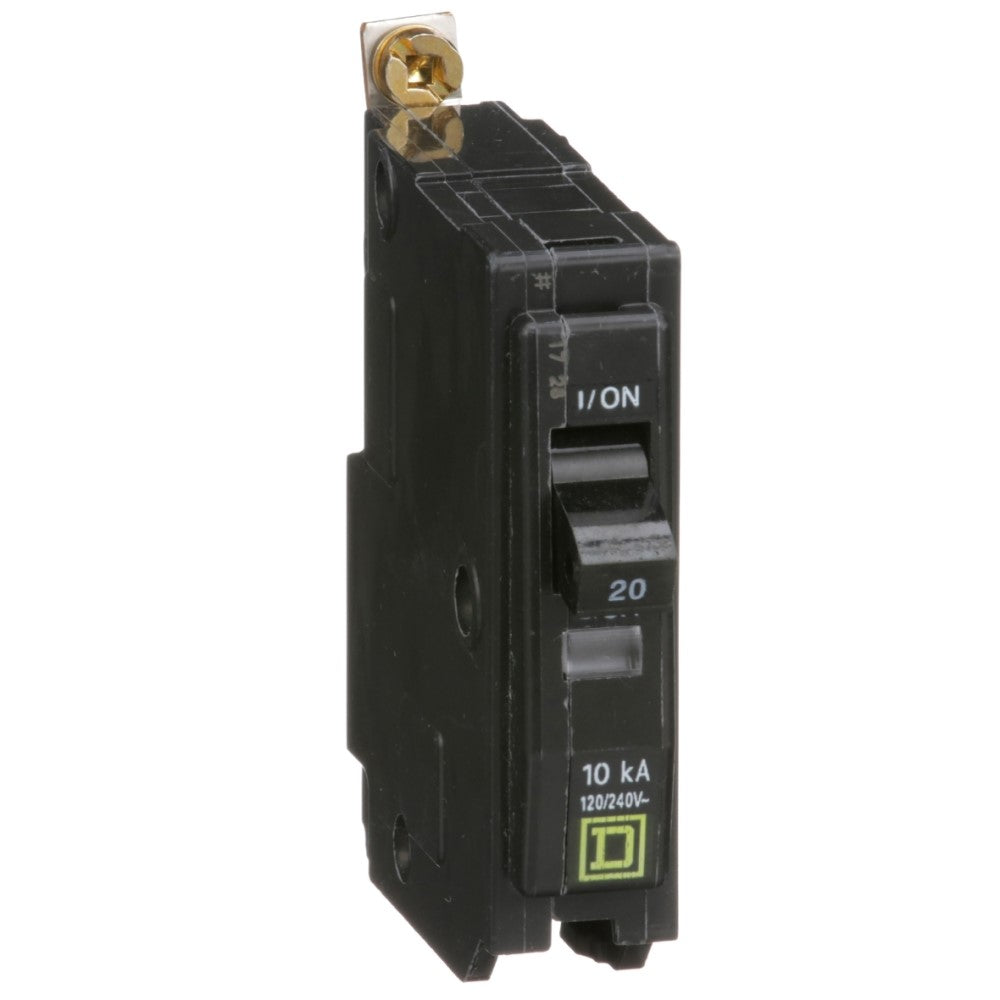 INTERRUPTOR TERMOMAGNETICO QOB120 1X20A ATORNILLABLE 10KA 120-240V SCHNEIDER ELECTRIC *** OFRECER BTN1/20B ***