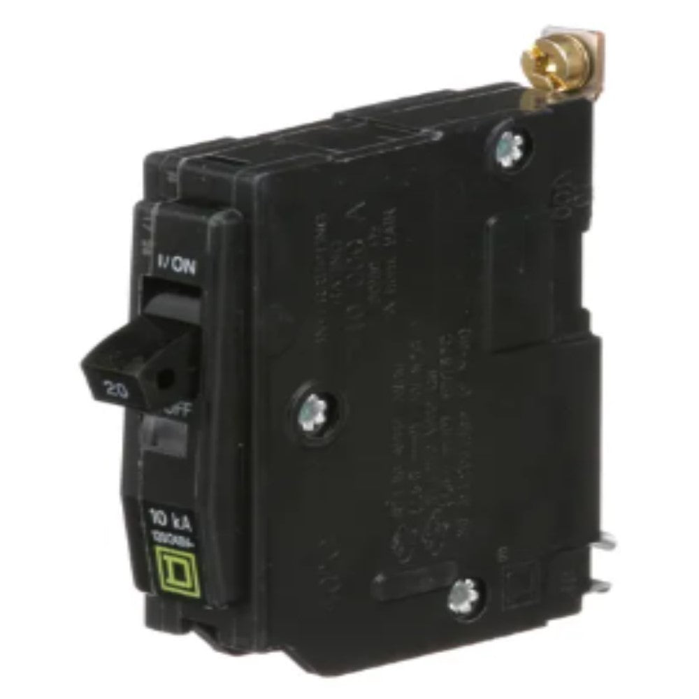 INTERRUPTOR TERMOMAGNETICO QOB120 1X20A ATORNILLABLE 10KA 120-240V SCHNEIDER ELECTRIC *** OFRECER BTN1/20B ***