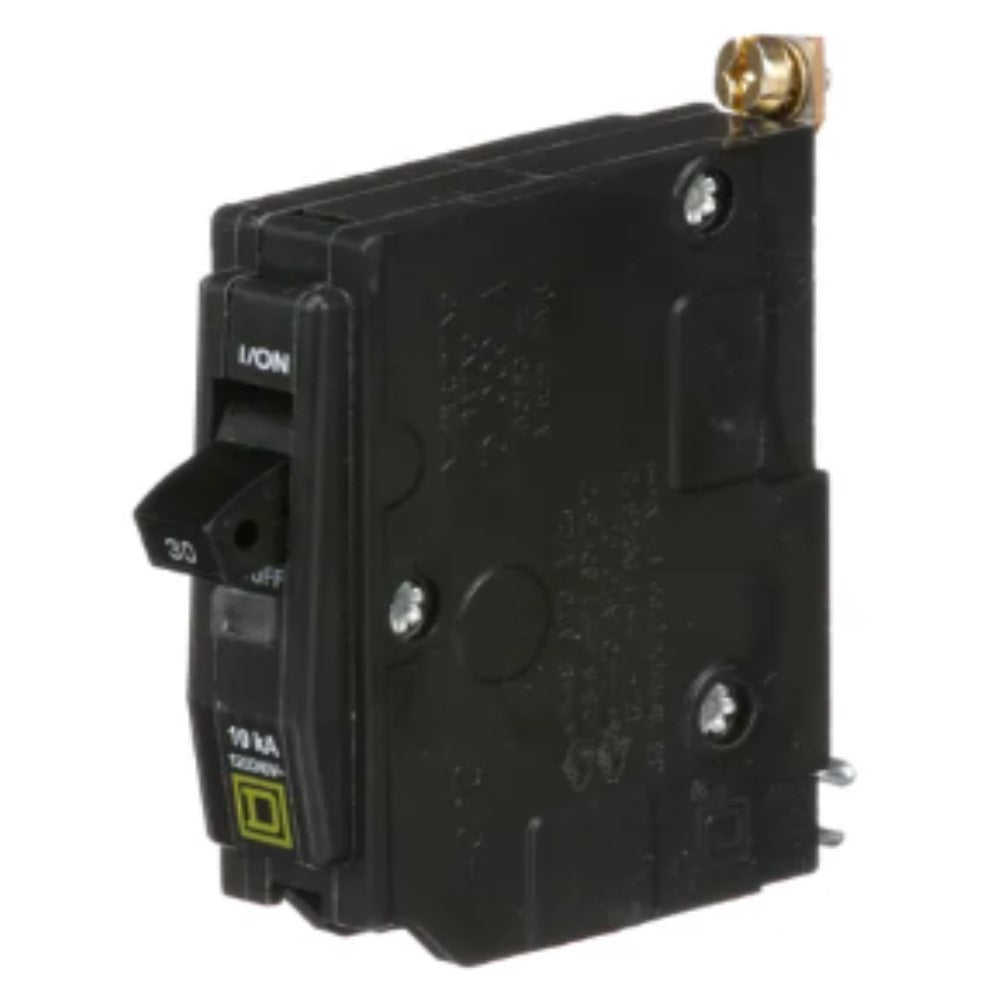 INTERRUPTOR TERMOMAGNETICO QOB130 1X30A ATORNILLABLE 10KA 120-240V SCHNEIDER ELECTRIC *** OFRECER BTN1/30B ***