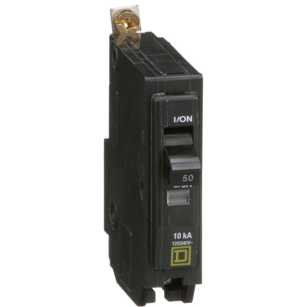 INTERRUPTOR TERMOMAGNETICO QOB150 1X50A ATORNILLABLE 10KA 120-240V SCHNEIDER ELECTRIC *** OFRECER BTN1/50B ***