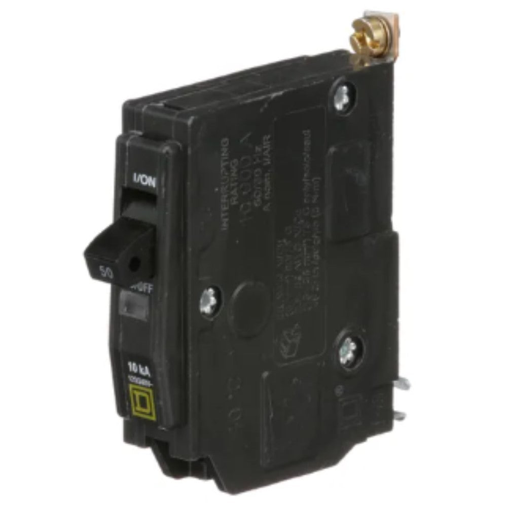 INTERRUPTOR TERMOMAGNETICO QOB150 1X50A ATORNILLABLE 10KA 120-240V SCHNEIDER ELECTRIC *** OFRECER BTN1/50B ***