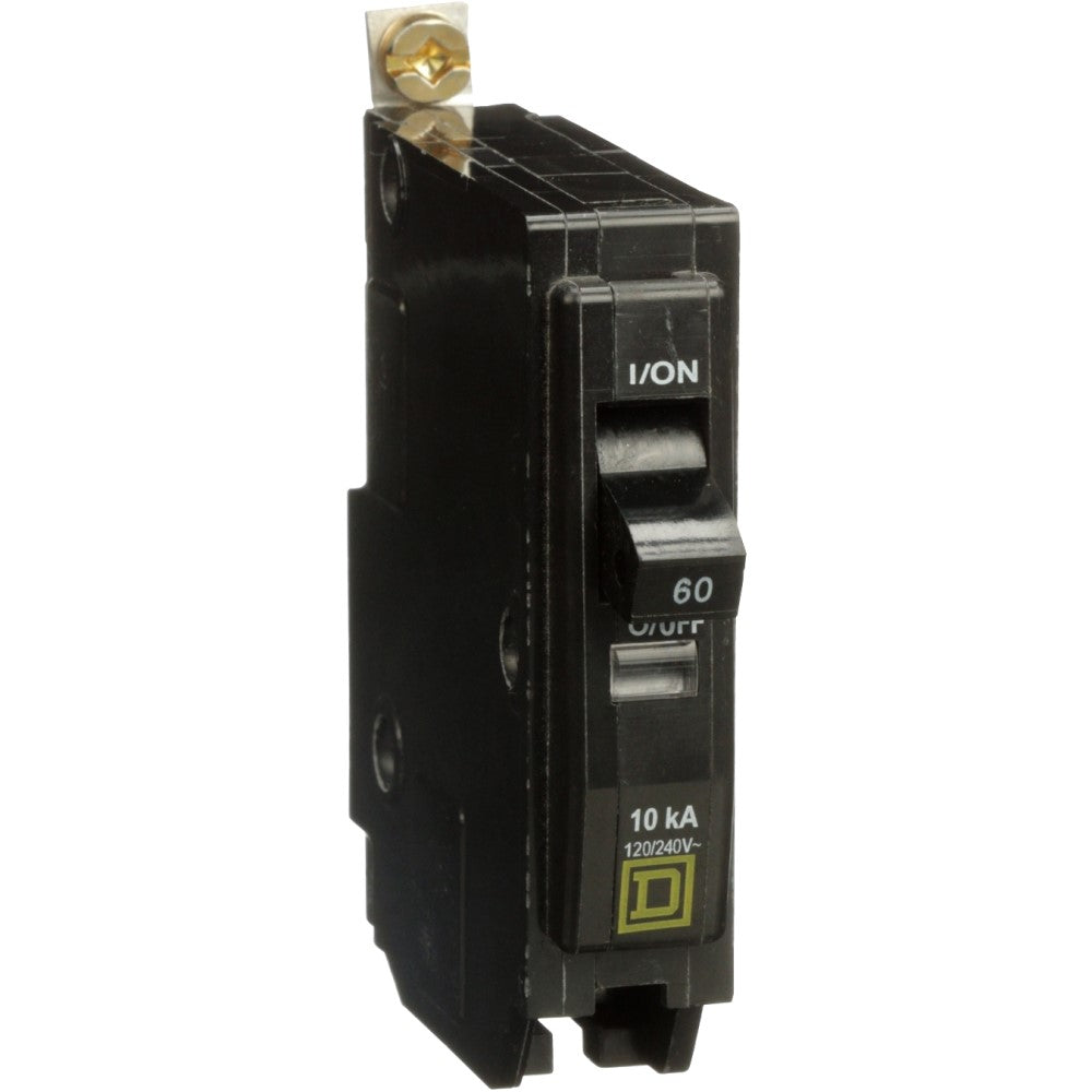 INTERRUPTOR TERMOMAGNETICO QOB160 1X60A ATORNILLABLE 10KA 120-240V SCHNEIDER ELECTRIC *** OFRECER BTN1/60B ***