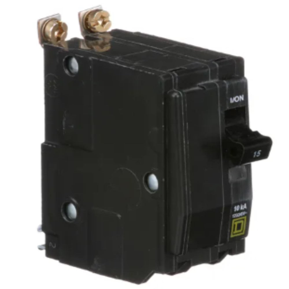 INTERRUPTOR TERMOMAGNETICO QOB215 2X15A ATORNILLABLE 10KA 120-240V SCHNEIDER ELECTRIC *** OFRECER BTN2/15B ***