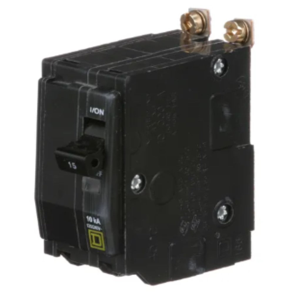 INTERRUPTOR TERMOMAGNETICO QOB215 2X15A ATORNILLABLE 10KA 120-240V SCHNEIDER ELECTRIC *** OFRECER BTN2/15B ***