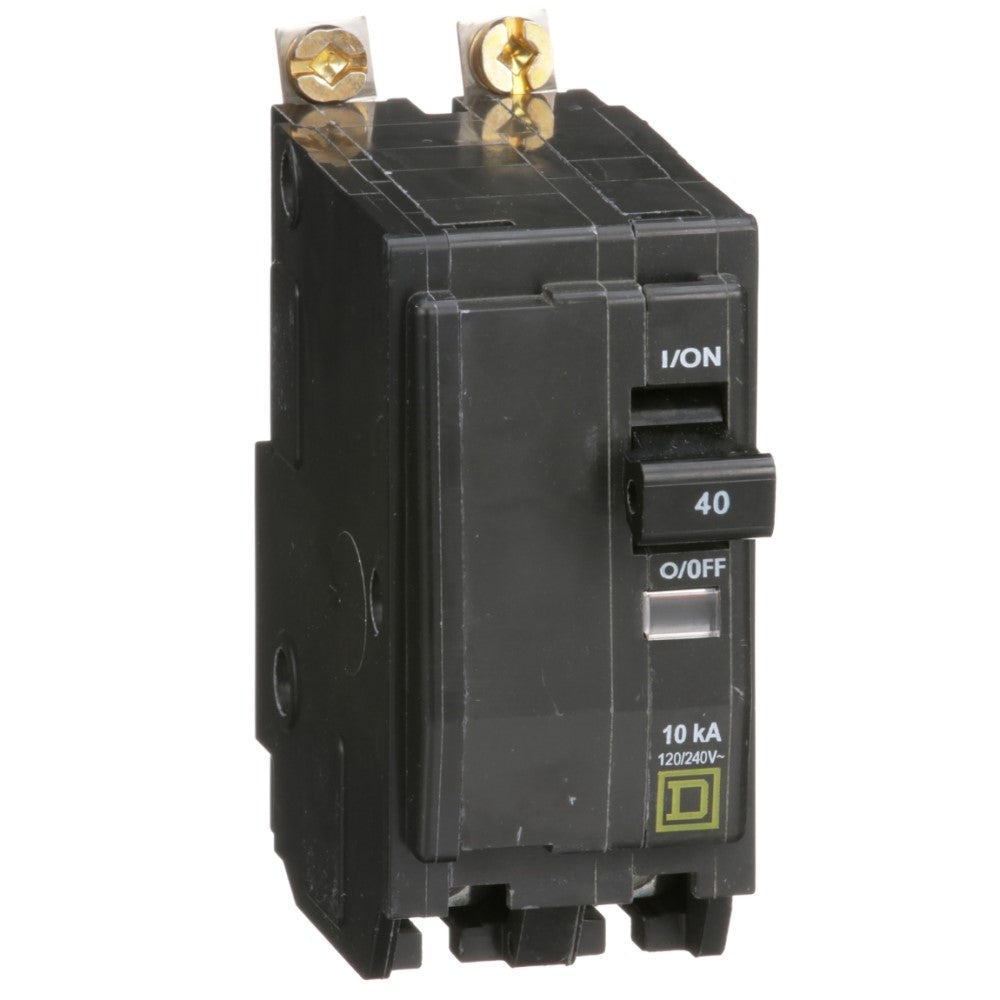 INTERRUPTOR TERMOMAGNETICO QOB240 2X40A ATORNILLABLE 10KA 120-240V SCHNEIDER ELECTRIC *** OFRECER BTN2/40B ***